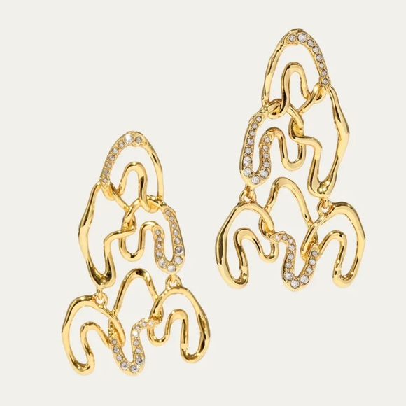 NWOT Alexis bittar Elegant Gold and Silver Women\'s Earrings